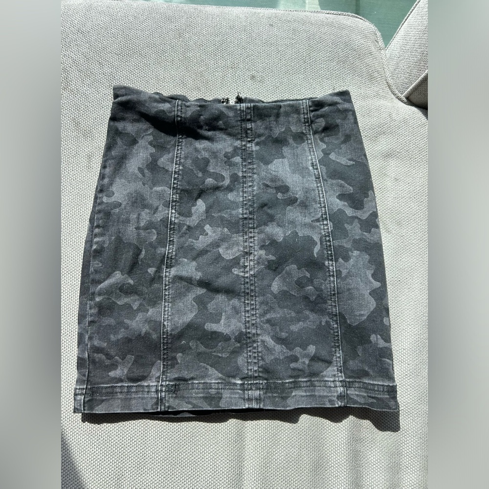 Free People Gray Mini Pencil Skirt Casual